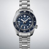 Seiko Prospex 1968 Heritage Divers GMT The Great Wave Limited Edition Blue Dial Silver Steel Strap Watch for Men - SPB509J1