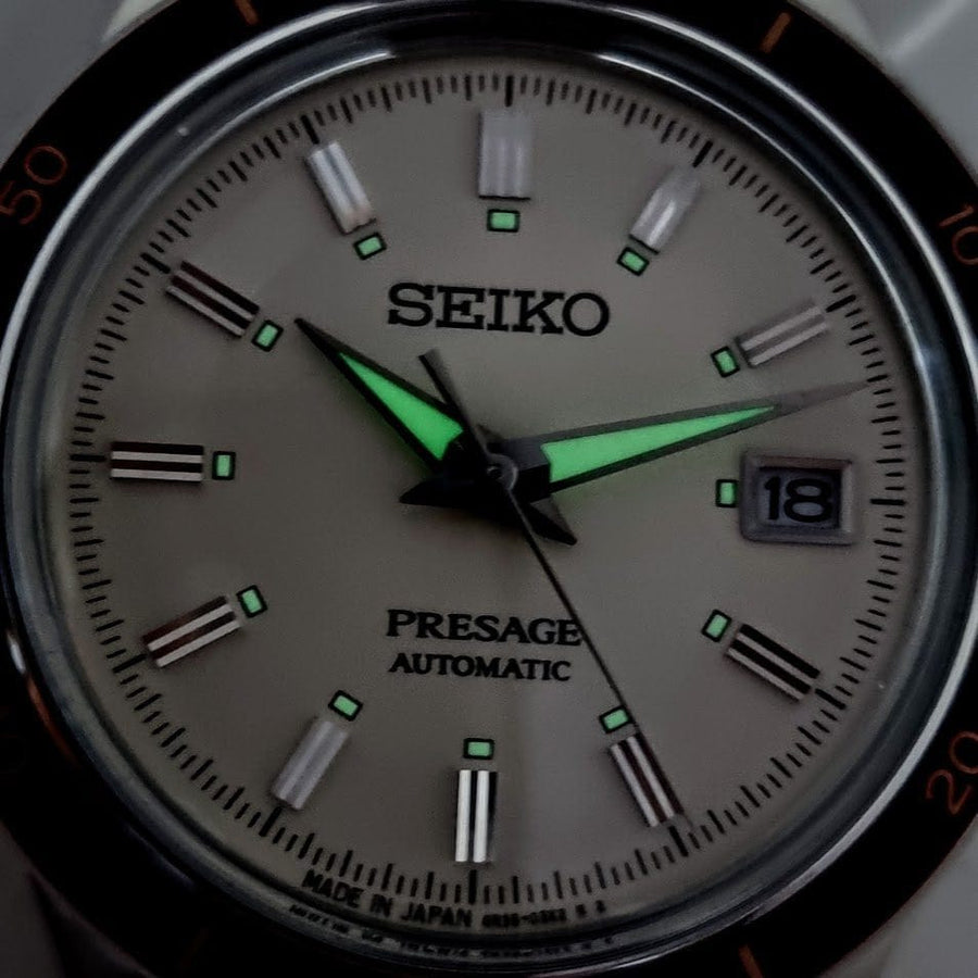 Seiko Presage Champagne Dial Silver Steel Strap Watch For Men - SRPH93J1