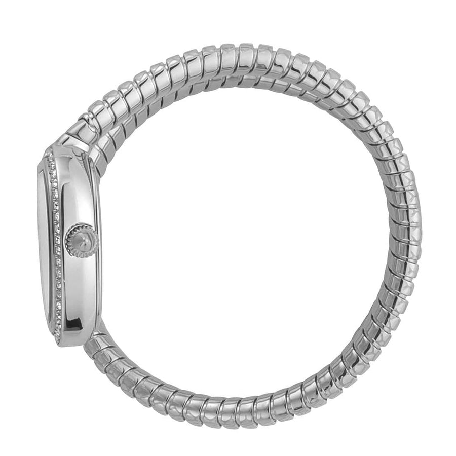 Just Cavalli Solo Mother of Pearl Dial Silver Steel Strap Watch for Women - JC1L167M0015