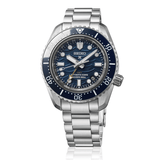 Seiko Prospex 1968 Heritage Divers GMT The Great Wave Limited Edition Blue Dial Silver Steel Strap Watch for Men - SPB509J1