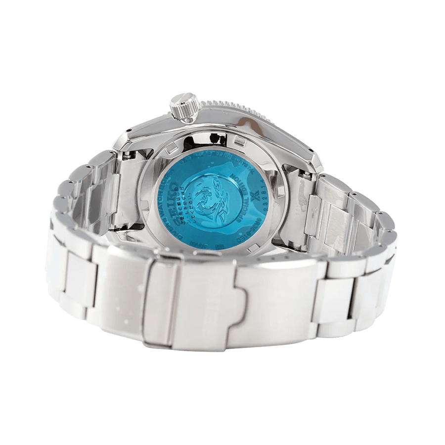 Seiko Prospex Glacier Save The Ocean Special Edition Automatic Blue Dial Silver Steel Strap Watch for Men - SPB299J1