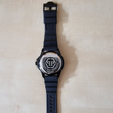 Philipp Plein The Skull Black Dial Black Silicone Strap Watch for Men - PWAAA0621