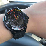 Philipp Plein The Skull Black Dial Black Silicone Strap Watch for Men - PWAAA0621