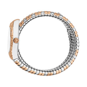 Just Cavalli Aurela White Dial Two Tone Steel Strap Watch for Women - JC1L374M0065