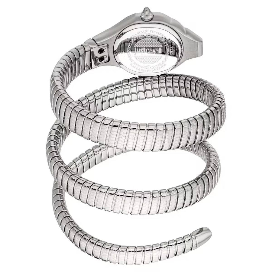 Just Cavalli Vita Pink Dial Silver Steel Strap Watch for Women - JC1L355M0015