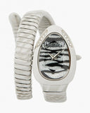 Just Cavalli Glam Evo 8 Black Dial Silver Steel Strap Watch for Women - JC1L225M0025