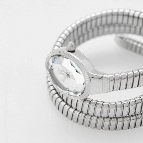 Just Cavalli After Party Silver Dial Silver Steel Strap Watch for Women - JC1L269M0015