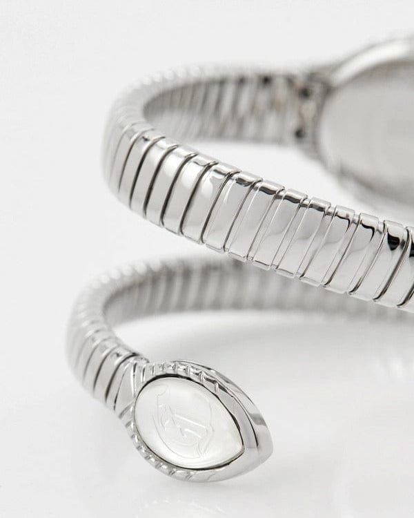 Just Cavalli Unica Silver Dial Silver Steel Strap Watch for Women - JC1L322M0015