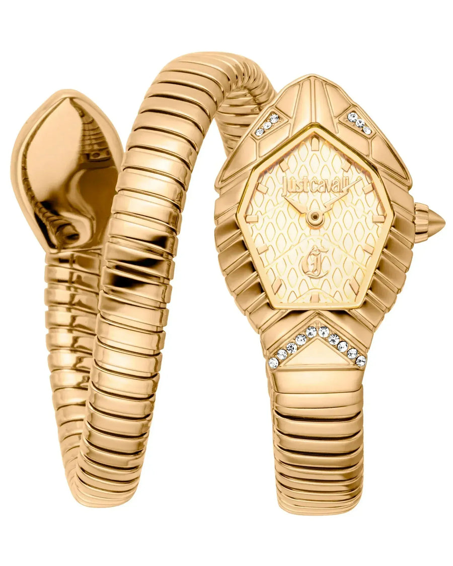 Just Cavalli Speranza Gold Dial Gold Steel Strap Watch for Women - JC1L356M0025