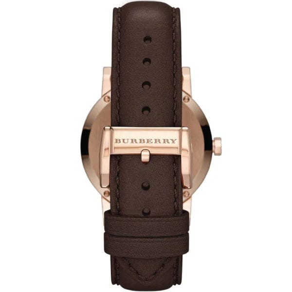 Burberry Classic Quartz Brown Dial Brown Leather Strap Watch for Men - BU9013