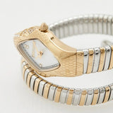 Just Cavalli Ferocious Mother of Pearl White Dial Two Tone Steel Strap Watch for Women - JC1L306M0065