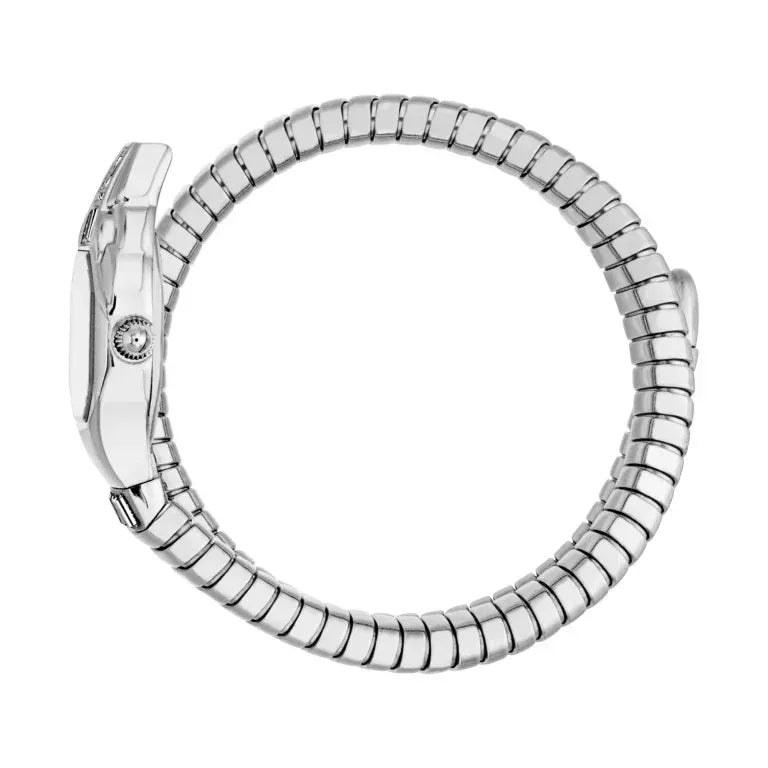 Just Cavalli Brillante Silver Dial Silver Steel Strap Watch for Women - JC1L326M0015