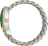 Just Cavalli Twined Green Dial Two Tone Steel Strap Watch for Women - JC1L264M0065