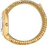 Just Cavalli Taglio White Dial Gold Steel Strap Watch for Women - JC1L226M0025