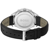 Hugo Boss Avery Chronograph Black Dial Black Leatherr Strap Watch for Men - 1514211
