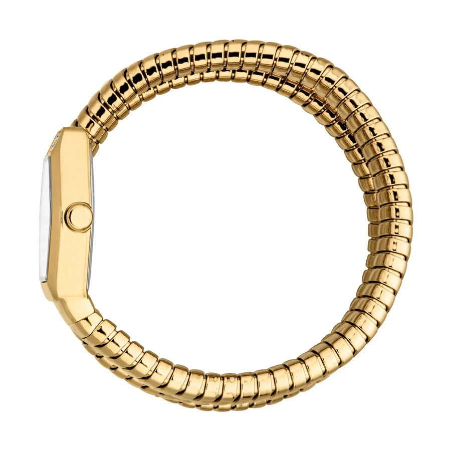 Just Cavalli Romina Silver Dial Gold Steel Strap Watch for Women - JC1L395M0025