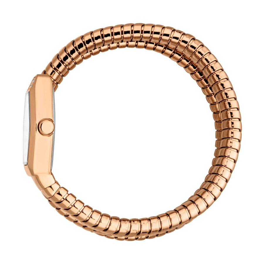Just Cavalli Romina Silver Dial Rose Gold Steel Strap Watch for Women - JC1L395M0045
