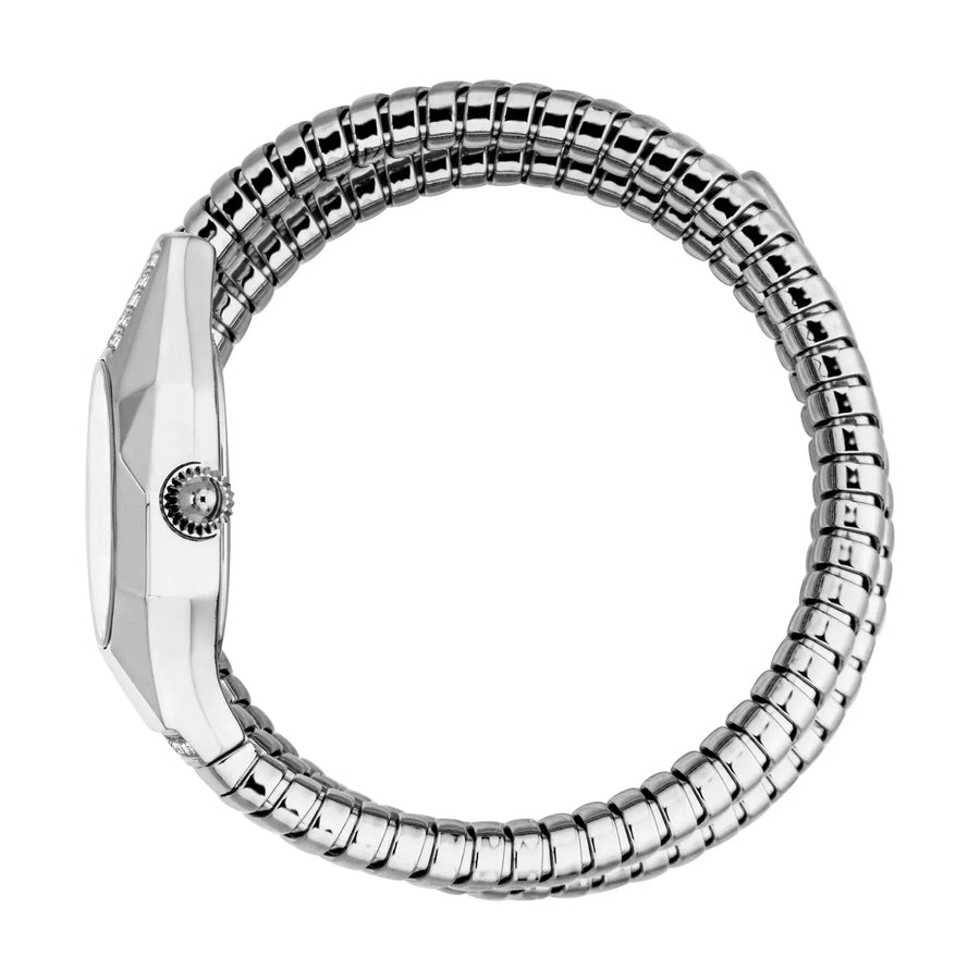 Just Cavalli Lunara Silver Dial Silver Steel Strap Watch for Women - JC1L397M0015