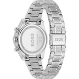 Hugo Boss Grand Tour Chronograph Ice Blue Dial Silver Steel Strap Watch for Women - 1502767