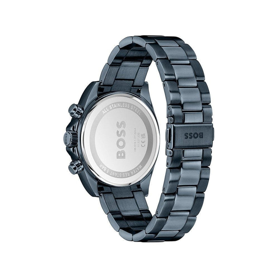 Hugo Boss Hero 2.0 Chronograph Blue Dial Blue Steel Strap Watch for Men - 1514270