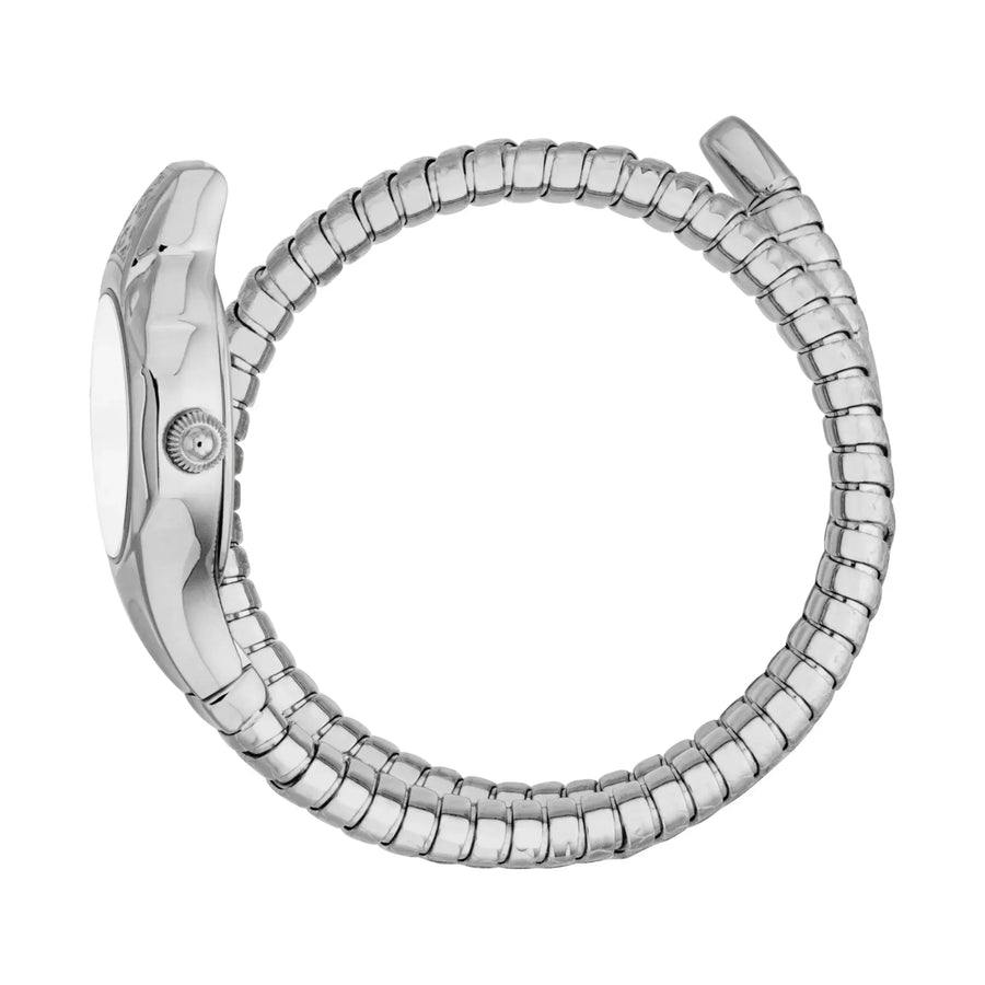 Just Cavalli Fiore Silver Dial Silver Steel Strap Watch for Women - JC1L354M0015
