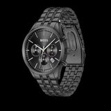 Hugo Boss Avery Chronograph Black Dial Black Steel Strap Watch for Men - 1514256