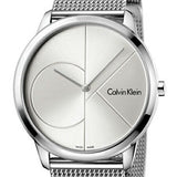 Calvin Klein Minimal Silver Dial Silver Mesh Bracelet Watch for Women - K3M2212Z