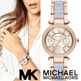 Michael Kors Parker Gold Dial Two Tone Steel Strap Watch for Women - MK6327