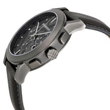 Burberry The City Black Dial Black Leather Strap Watch for Men - BU9364