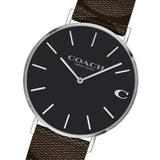 Coach Charles Black Dial Brown Leather Strap Watch for Women - 14602156