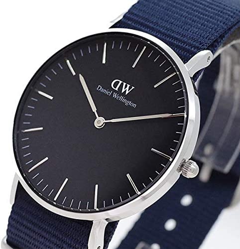 Daniel Wellington Classic Bayswater Black Dial Black NATO Strap Watch For Women - DW00100282