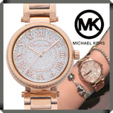 Michael Kors Skylar Rose Gold Dial Rose Gold Steel Strap Watch for Women - MK5868