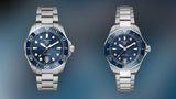 Tag Heuer Aquaracer Professional 300 Automatic Diamonds Blue Dial Silver Steel Strap Watch for Women - WBP231B.BA0618