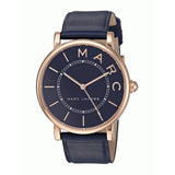 Marc Jacobs Roxy Navy Blue Dial Blue Leather Strap Watch for Women - MJ1534