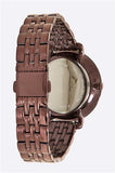 Fossil Jacqueline Brown Dial Brown Steel Strap Watch for Women - ES4100