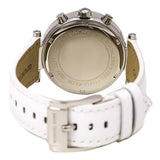 Michael Kors Parker White Dial White Leather Strap Watch for Women - MK2277