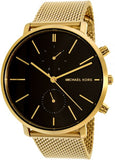 Michael Kors Jaryn Black Dial Gold Steel Strap Watch for Men - MK8503