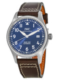 IWC Pilot's Mark XVIII Le Petit Prince Blue Dial Brown Leather Strap Watch for Men - IW327004