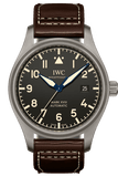 IWC Pilot's Watch Mark XVIII 40mm Black Dial Brown Leather Strap Watch for Men - IW327006