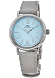 IWC Portofino Automatic Blue Dial Blue Leather Strap Watch for Women - IW357416