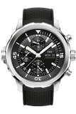 IWC Aquatimer Chronograph Black Dial Black Leather Strap Watch for Men - IW376803