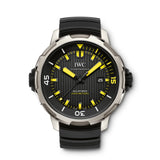 IWC Aquatimer Automatic 2000 Black Dial Black Rubber Strap Watch for Men - IW358001