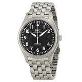 IWC Pilot’s Watch Mark XVIII Black Dial Silver Steel Strap Watch for Men - IW327015