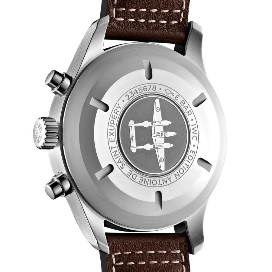 IWC Pilot's Watch Chronograph Edition Brown Dial Brown Leather Strap Watch for Men - IW377713