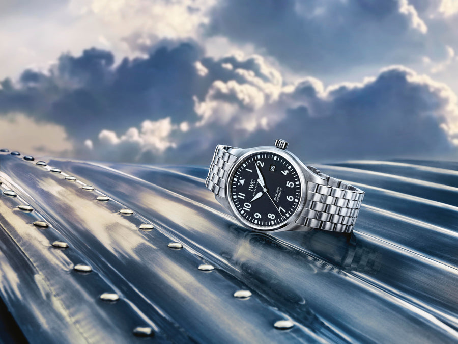 IWC Pilot’s Watch Mark XVIII Black Dial Silver Steel Strap Watch for Men - IW327015