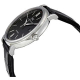 IWC Portofino Automatic Black Dial Black Leather Strap Watch for Men - IW356502