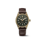 IWC Pilot's Watch Automatic Spitfire Green Dial Brown Leather Strap Watch for Men - IW326802