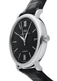 IWC Portofino Automatic Black Dial Black Leather Strap Watch for Men - IW356502