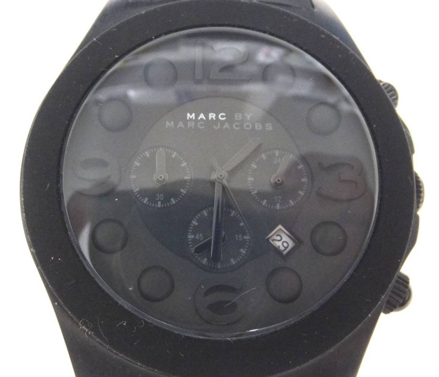Marc Jacobs Pelly Black Dial Black Silicone Strap Watch for Women - MBM2567