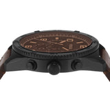 Fossil Brox Multifunction Brown Dial Brown Leather Strap Watch for Men - BQ2802